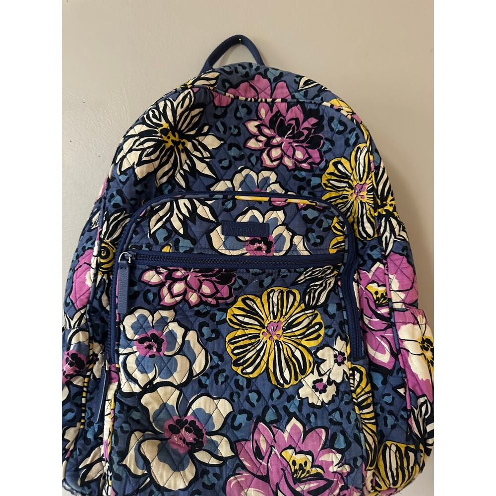 Vera Bradley Backpack in African Violet Print - Picture 2 of 8